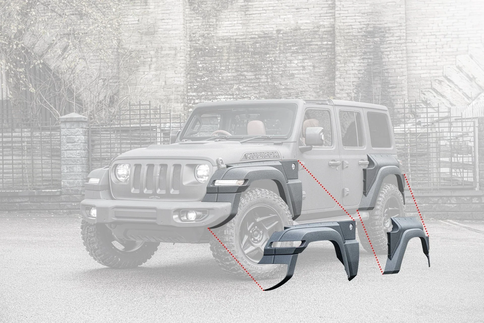 Jeep Wrangler JL (2018 Onwards) 4 Door Black Hawk Body kit - Image 6